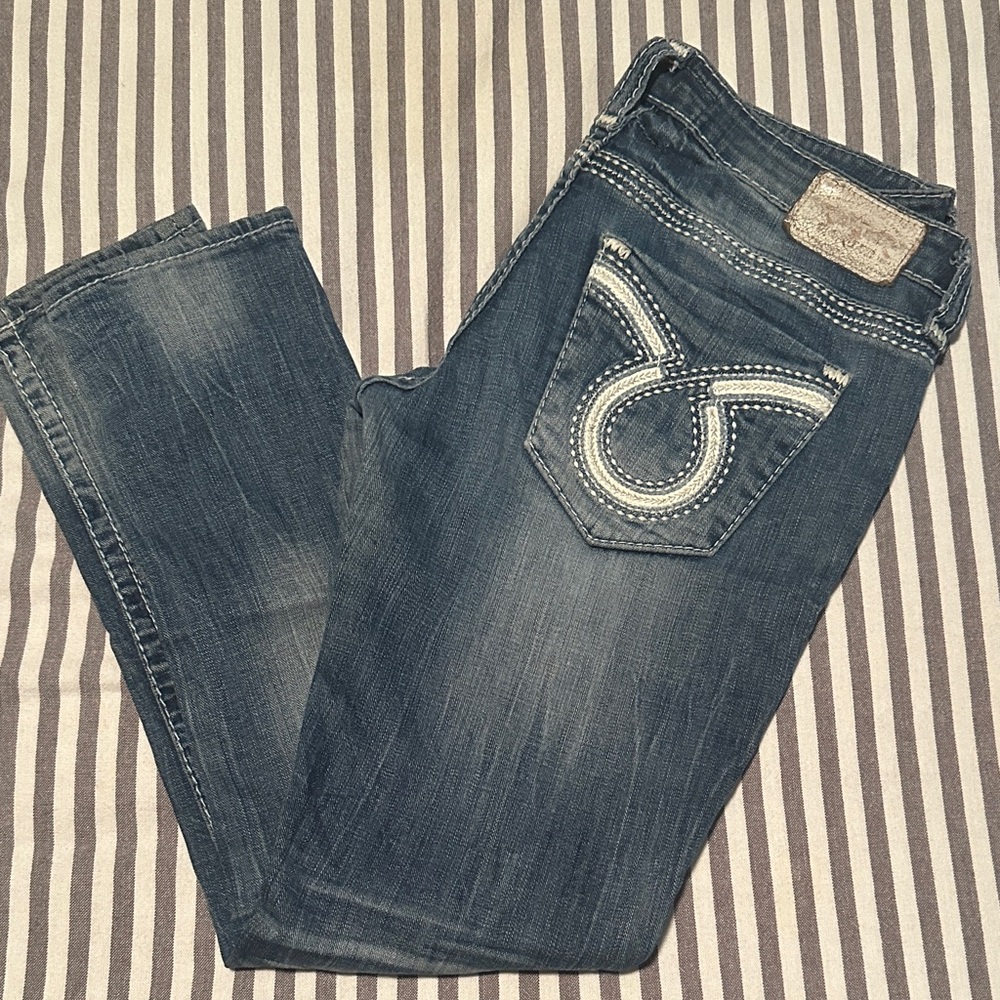 Big Star Women's Blue straight leg Jeans